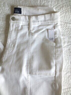 GAP Baby Bootcut Cotton White Jeans